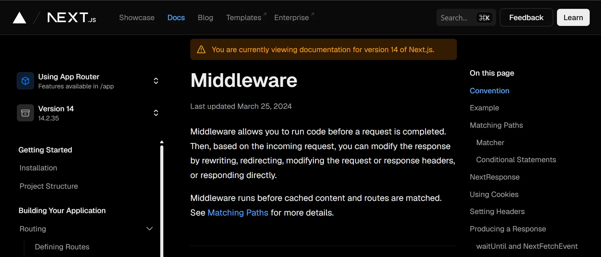 Next.js Middleware로 인증 체크와 리다이렉트를 구현하는 방법